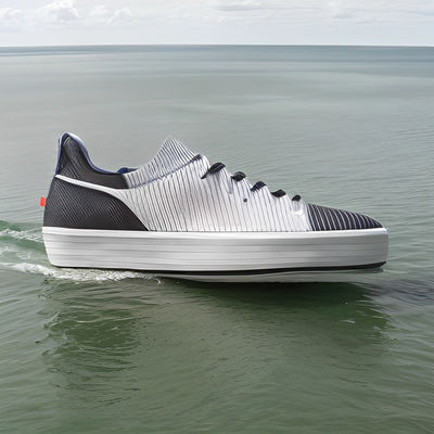 Màu xám đậm Eco Friendly giày nữ da phẳng trượt trên giày nữ